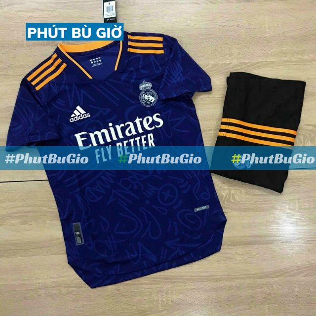 [Cao Cấp] Bộ Quần Áo Đá Banh Bóng Đá REAL Chất POLYESTER Chuẩn Thi Đấu Mùa Mới - Phút Bù Giờ Sport