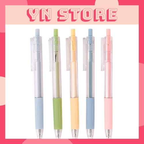 Bút Mực, bút bi nước Đơn Giản Nhiều Màu Sắc Có Đệm Tay