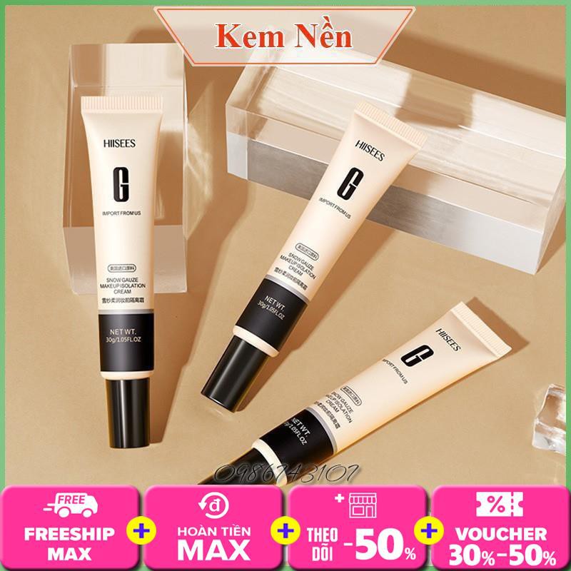 Kem nền che khuyết điểm Hiisees chữ G 30g