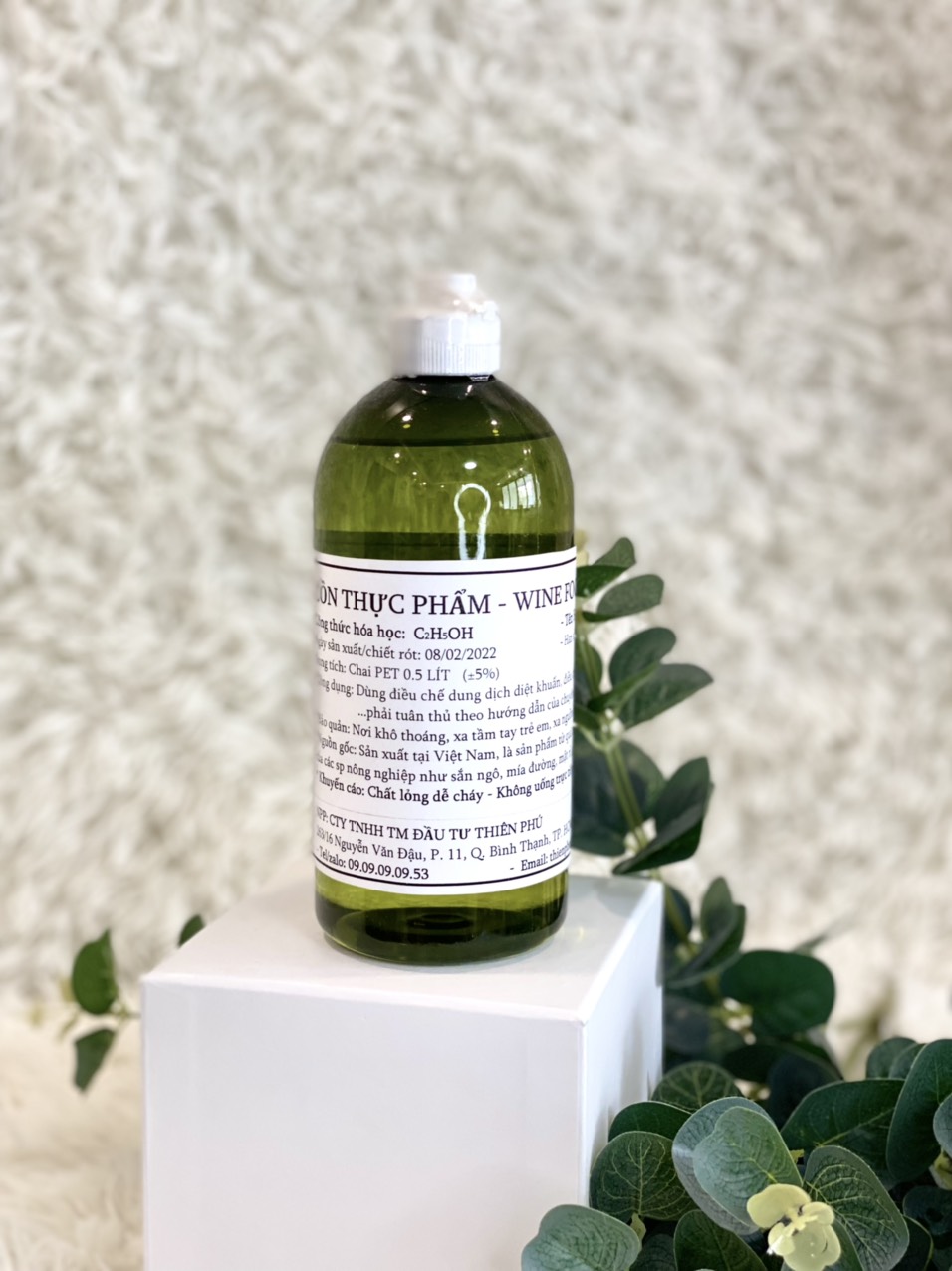 Cồn ethanol thực phẩm 96độ # Ethanol winefood 500ml- Chuyên dùng điều chế mỹ phẩm, y tế