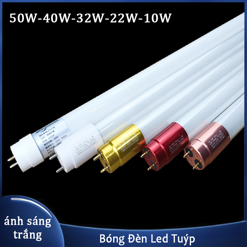 Bóng Đèn Led Tuýp 0.6m - 1m2 10w 22w 32w 40w 50w T8 bảo hành 12 tháng ánh sáng trắng chuyên hắt trần chiếu sáng bể cá