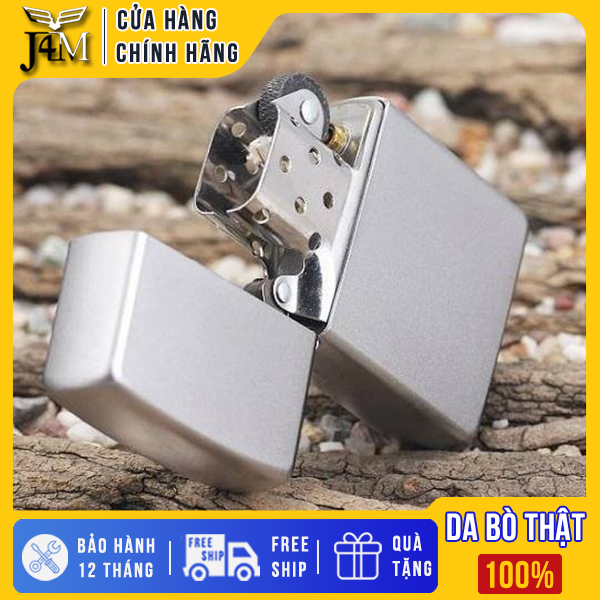 Zippo trắng trơn cực đẹp hàng xịn loại tốt, ZP01