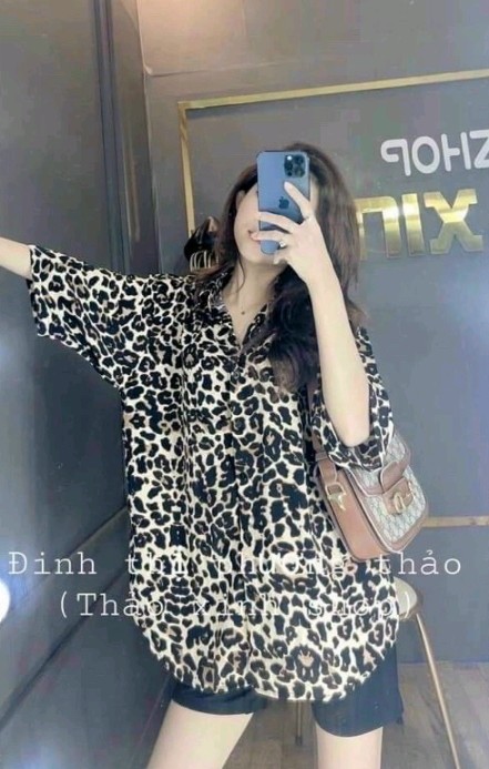 Áo sơ mi fom rộng tay ngắn chất Kate lụa không nhăn mềm mịn Cam Kêt Hàng Y Hình Kèm Ảnh Thật Chính Chủ