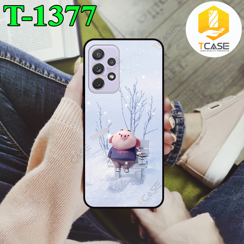 Ốp lưng Tcase dành cho Samsung Galaxy A72 in hình heo hồng dễ thương