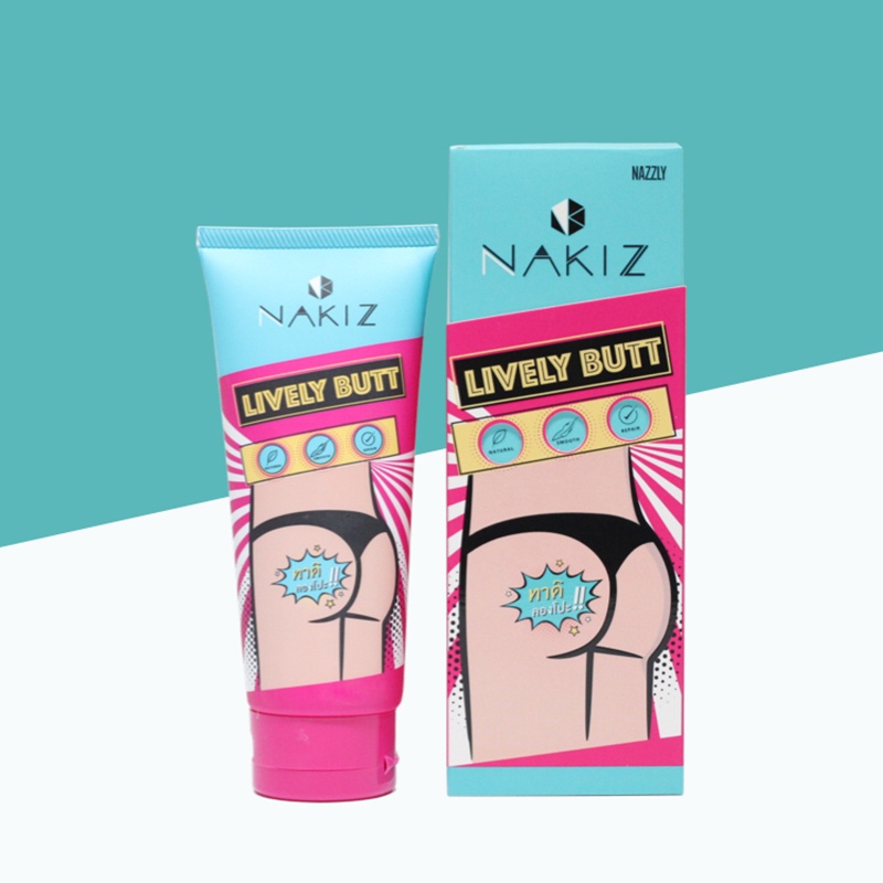 Kem thoa thâm, mụn nakiz lively butt 100g- hết thâm mông, bẹn, nách, lưng, nhũ hoa, cùi chỏ, đầu gối