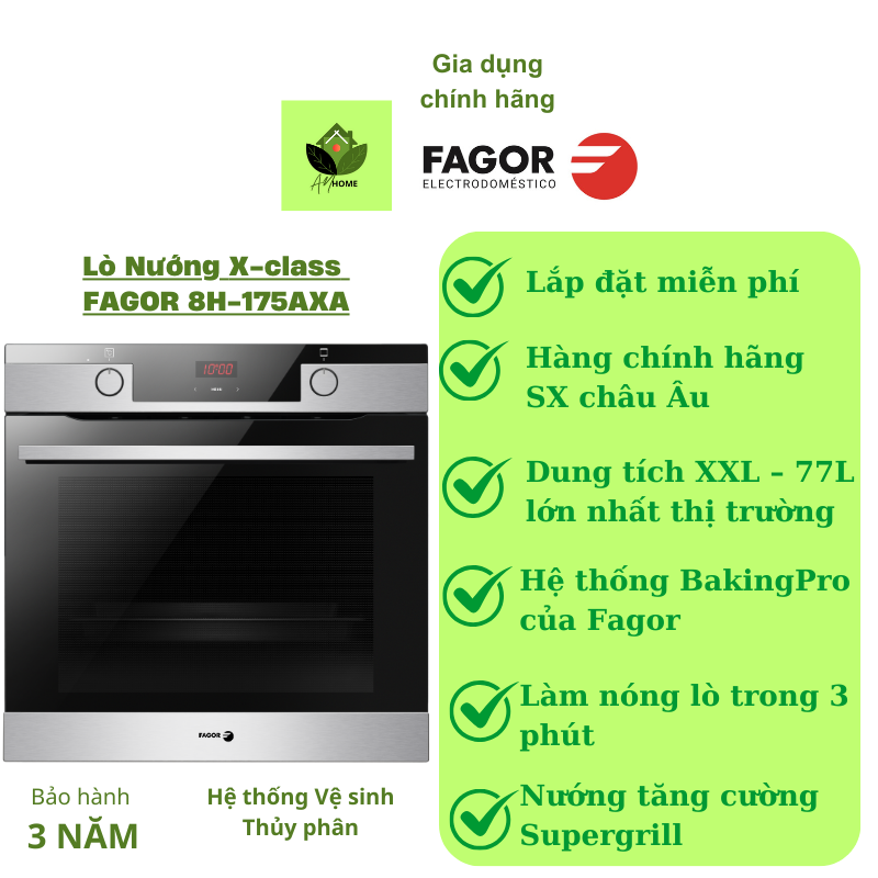 Lò nướng âm tủ FAGOR 8H-175AXA