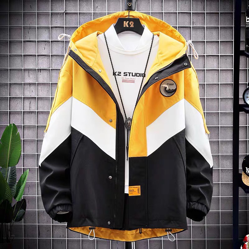 [HCM]Áo khoác dù phối màu tinh tế kiểu dáng trẻ trung năng động được giới trẻ yêu thích bao đẹp