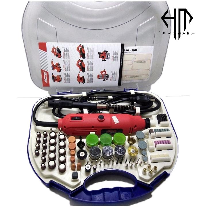 Bộ Máy Mài Chai 3mm Điêu Khắc ACZ 6058 Gồm 100 Phụ Kiện - Máy Khoan Mài Điều Khắc 3mm ACZ - Công Suất 180w - Thương Hiệu ACZ - Sử Dụng Khoan , Mài , Cưa , Điều Khắc ... - Bảo Hành 6 Tháng - HẢI MY STORE