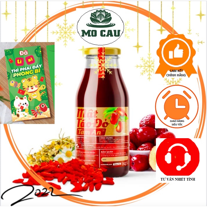 Combo 2 Mật táo đỏ bổ máu, mật táo Tâm An, lưu thông máu, cho người an chay 250ml