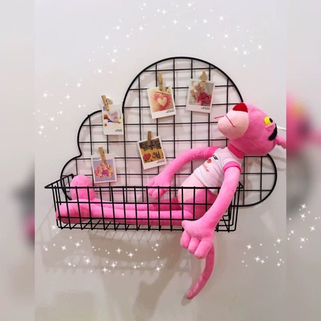 Giỏ cài tấm lưới sắt đa năng, rổ trang trí cài tấm lưới sắt khung tranh trang trí sống ảo siêu xinh gs03