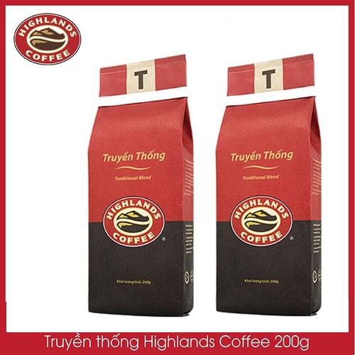 [Combo 2 gói] Cà phê Rang xay Di Sản Highlands Coffee 200g