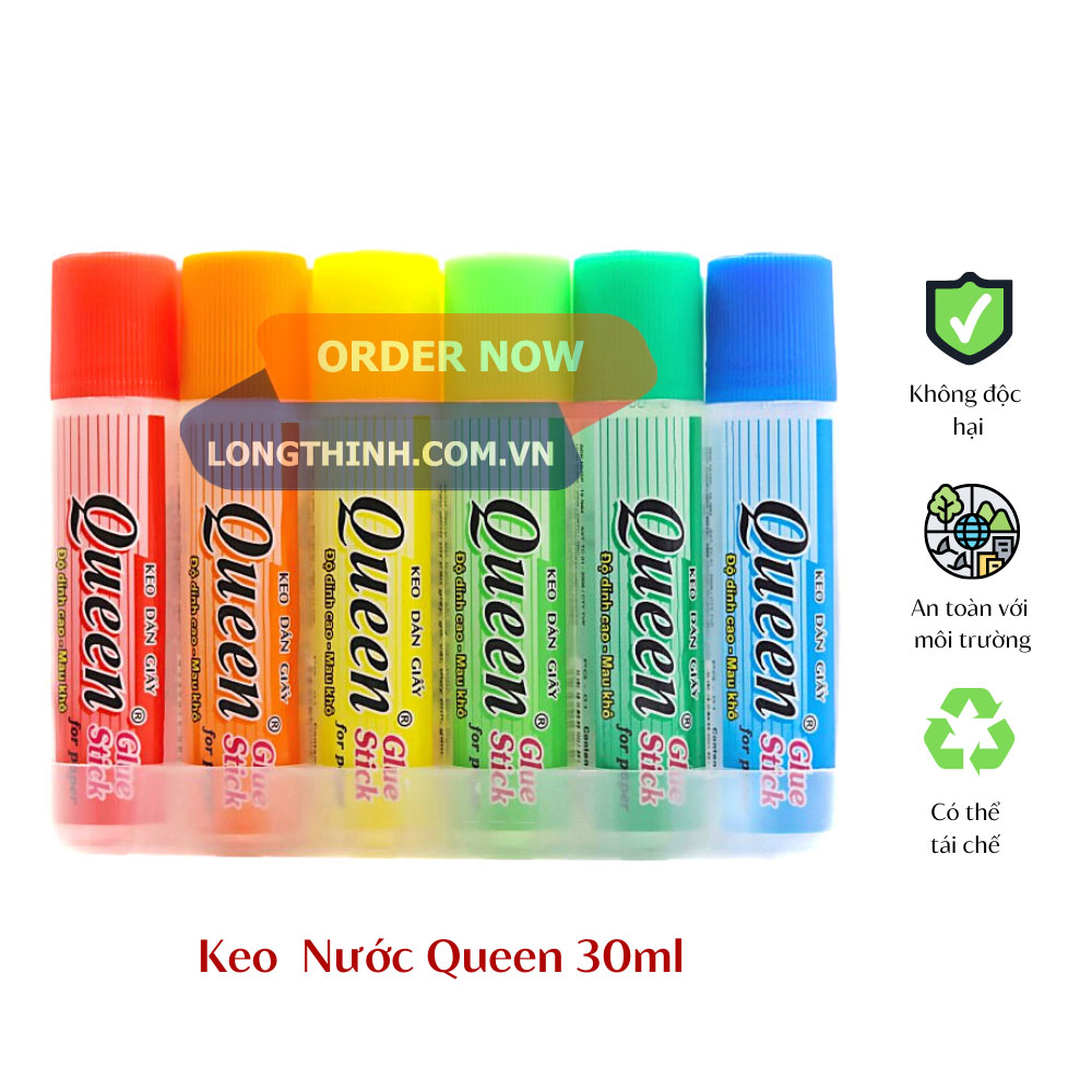 Lốc 12 chai keo nước lưới Queen 30ml