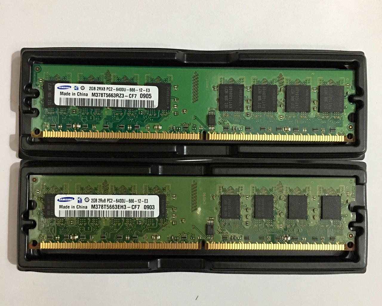 Ram máy tính 2GB DDR2 Bus 667/800 samsung/hynix/kingston/micron/ crucial/navia/eldipa/..