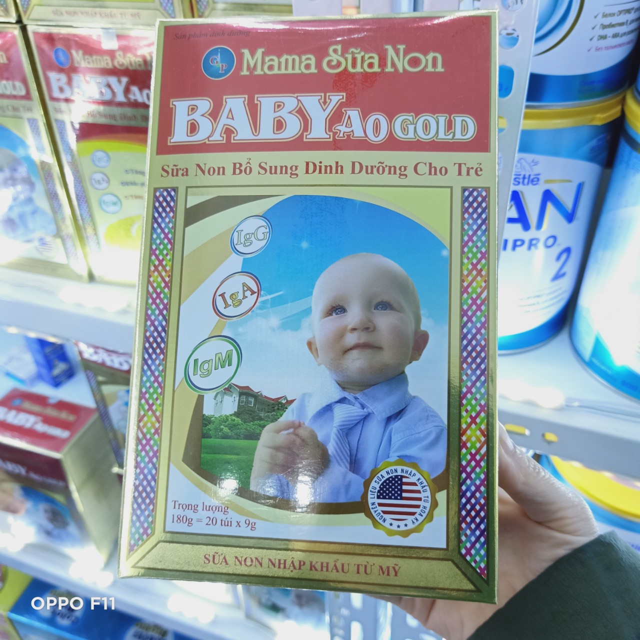 Mama sữa non A0 gold 9g 20 gói date 2025
