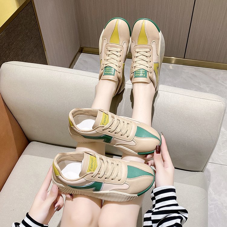 Giày nữ hot trend 2023 - giày thể thao da đế dày size 35-40 thời trang xuân- hạ -thu - đông 2023 cho nữ