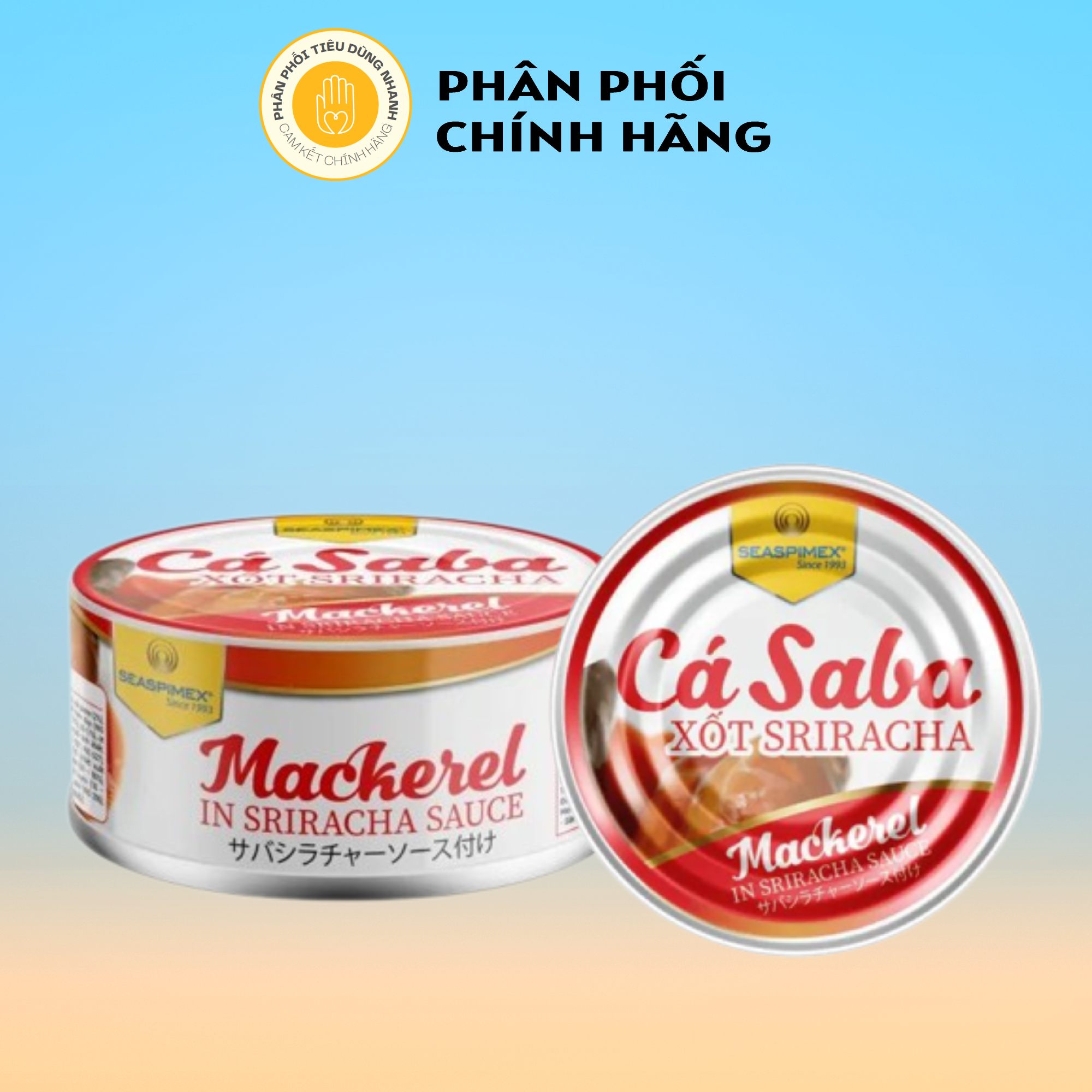 Cá Hộp Saba Nhật Sốt Sriracha - Seaspimex 185g