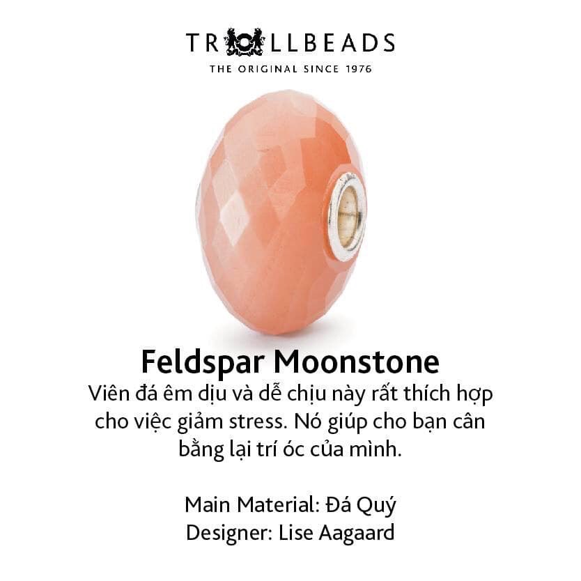 TROLLBEADS Đá Quý Tự Nhiên Feldspar Moonstone TSTBE20022