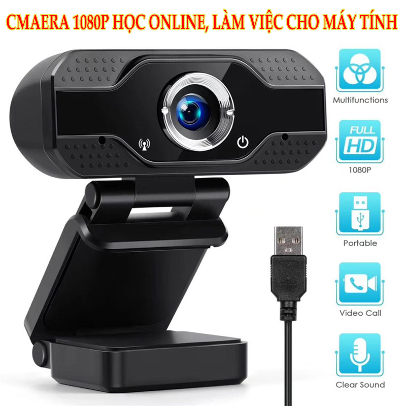 Camera cho máy tính - webcam máy tính có mic full hd 1080p - web cam usb camera pc laptop livestream học zoom online.có bảo hành.