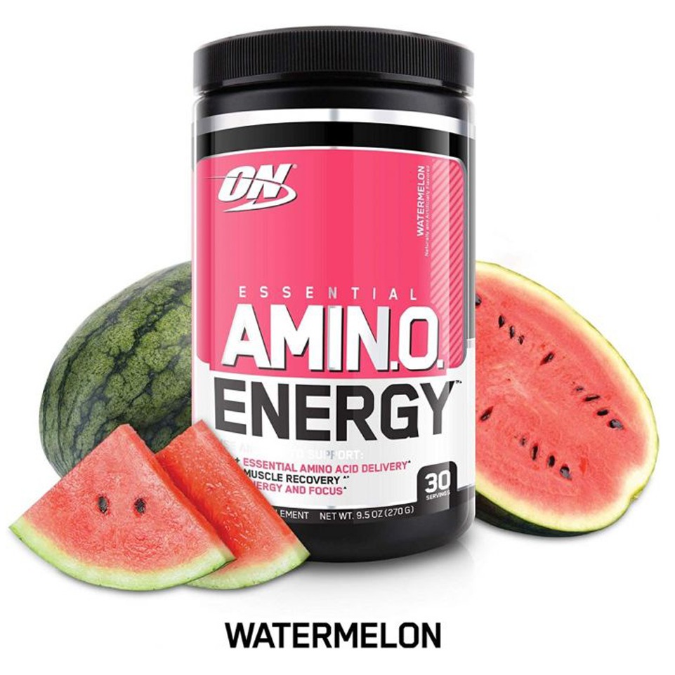 [HCM]Thực phẩm bổ sung năng lượng trước tập Optimum Nutrition Amino Energy Pre-Workout 30 lần dùng vị dưa hấu - Date 5/2021