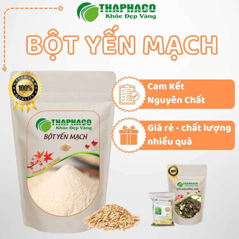 [HCM] Bột Yến Mạch Túi Lớn Loại 1KG Uống Làm Đẹp Dưỡng Da Thaphaco - Hỗ trợ làm trắng và làm đẹp da - Giúp cải thiện vóc dáng
