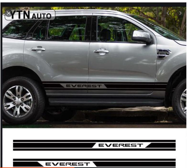 Tem dán xe ford everest đơn giản