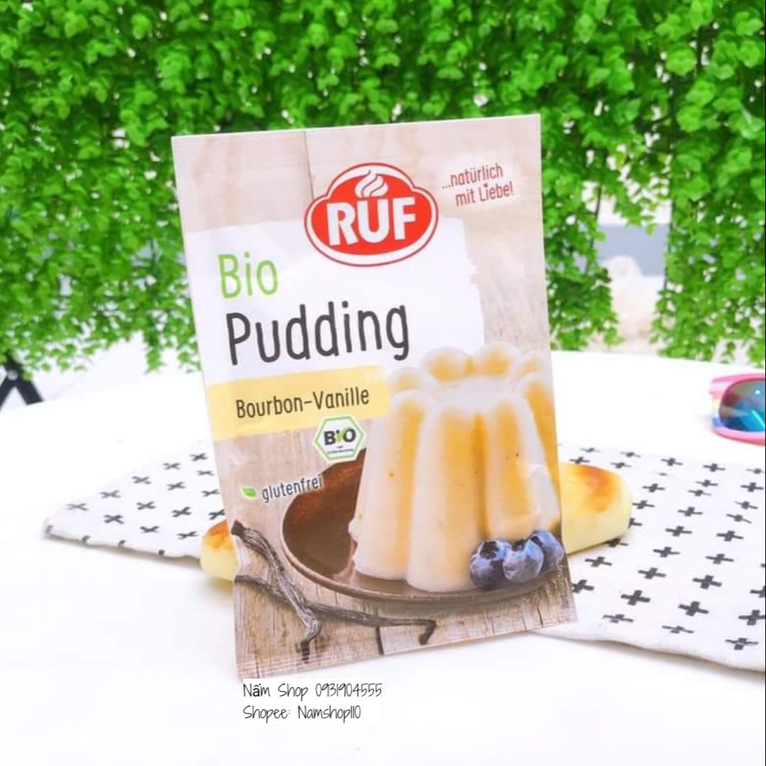 Bột Pudding hữu cơ Ruf làm pudding cho bé gói 40g
