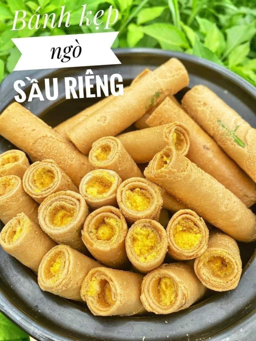 500G Bánh ống ngò kem sầu riêng siêu thơm ngon