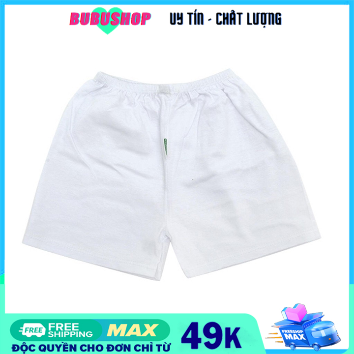 [SALE] Quần ngắn cho bé sơ sinh từ 3-12 kg chất liệu cotton 100% mềm mại và thấm hút - bubinshop