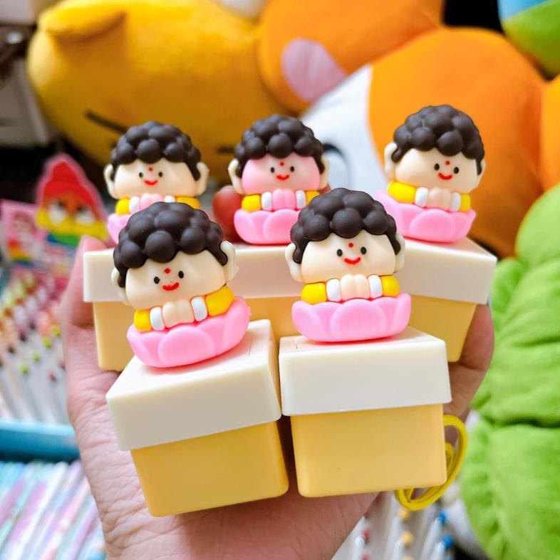 Móc Khóa Gõ Mõ Tụng Kinh Mini – Giảm Stress Nhanh, Chống Khẩu Nghiệp, Đồ Decor Hài Hước