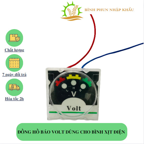 Đồng hồ báo Volt dùng cho bình phun thuốc trừ sâu bằng điện, bình xịt điện