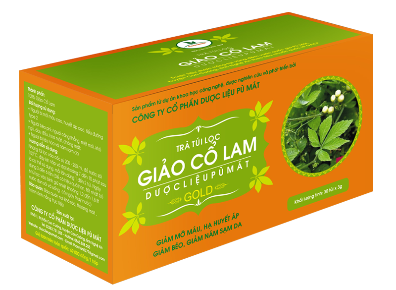 Trà túi lọc Giảo cổ lam Pù mát - Giúp hạ và ổn định huyết áp, ngăn ngừa biến chứng tim mạch, giảm mỡ máu, giảm béo, chống lão hóa