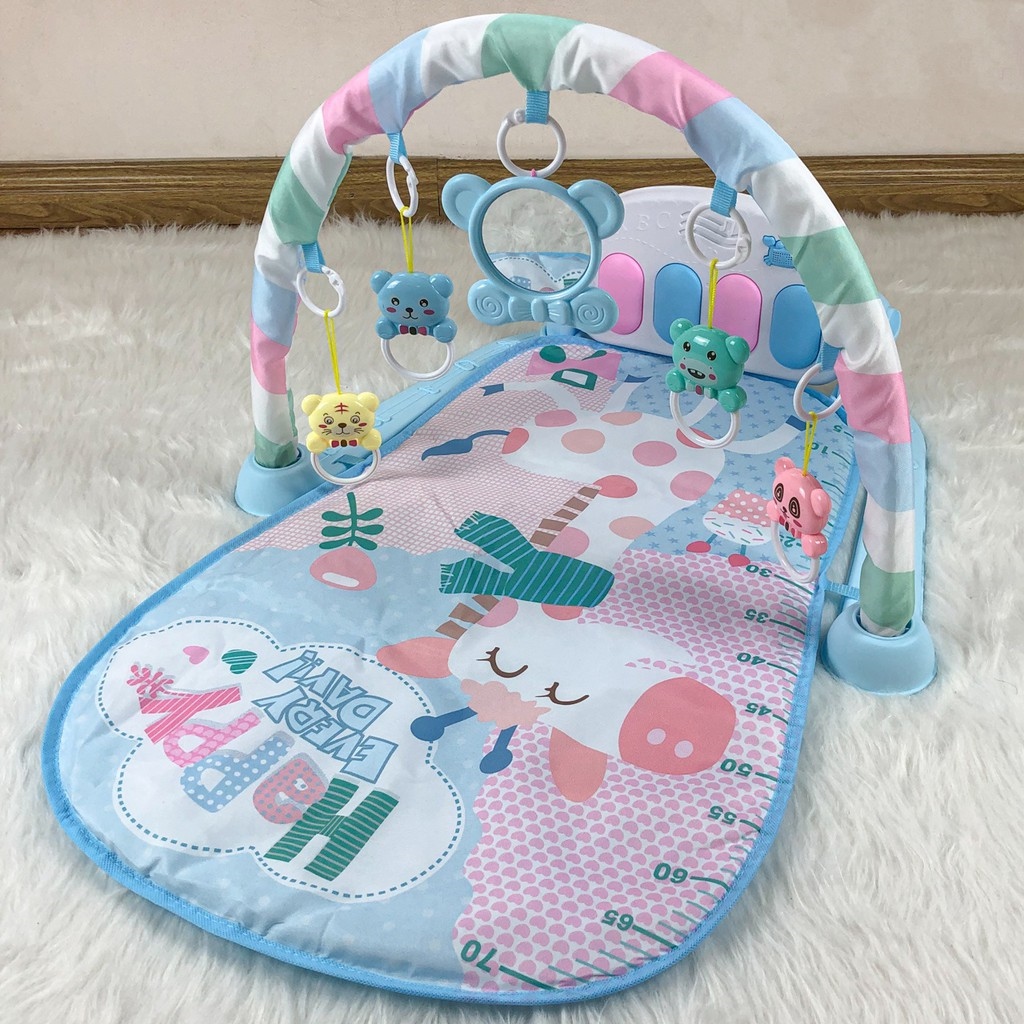 FREE SHIP !!! Thảm nằm chơi nhạc phát triển trí tuệ cho bé yêu 9BABY