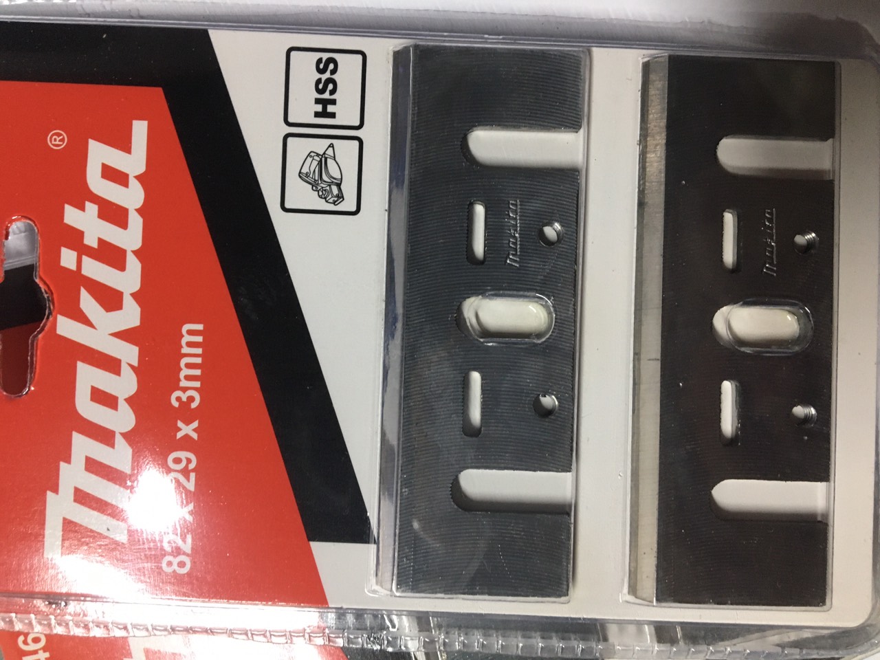 2 lưỡi bào gỗ máy bào điện hss 82mm dụng cụ thay thế cho makita/1900b