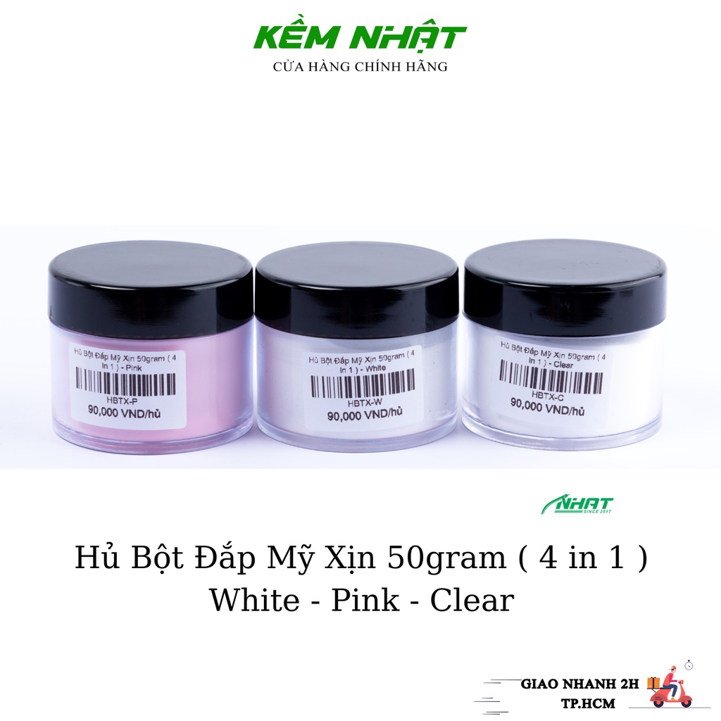Hủ bột đắp mỹ xịn 50gram - đắp, ombre, nhúng, nặn hoa