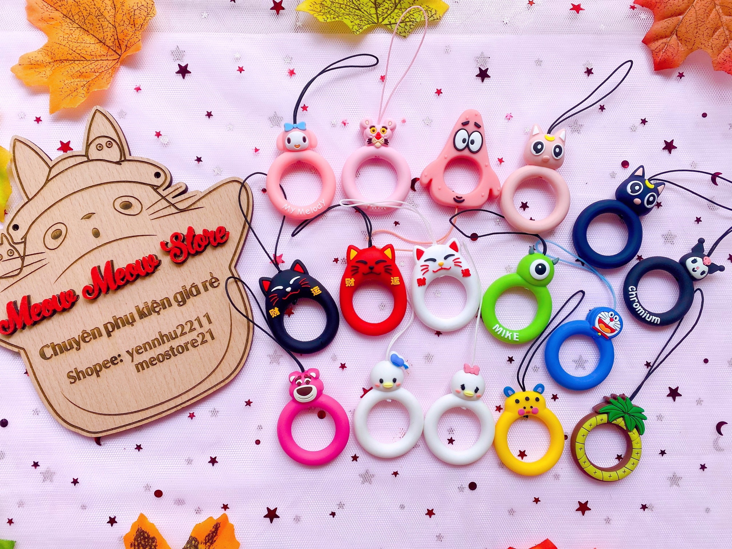 ❣️Ảnh thật+Được Chọn Mẫu❣️Móc Treo Điện Thoại Tròn Xỏ Ngón-Móc Khóa Điện Thoại-Dây Treo Điện Thoại❣️