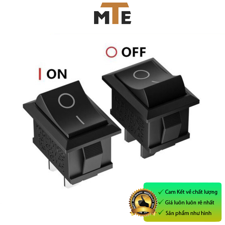 Combo 10 công tắc bập bênh kcd11-101 6a 250v 2 chân