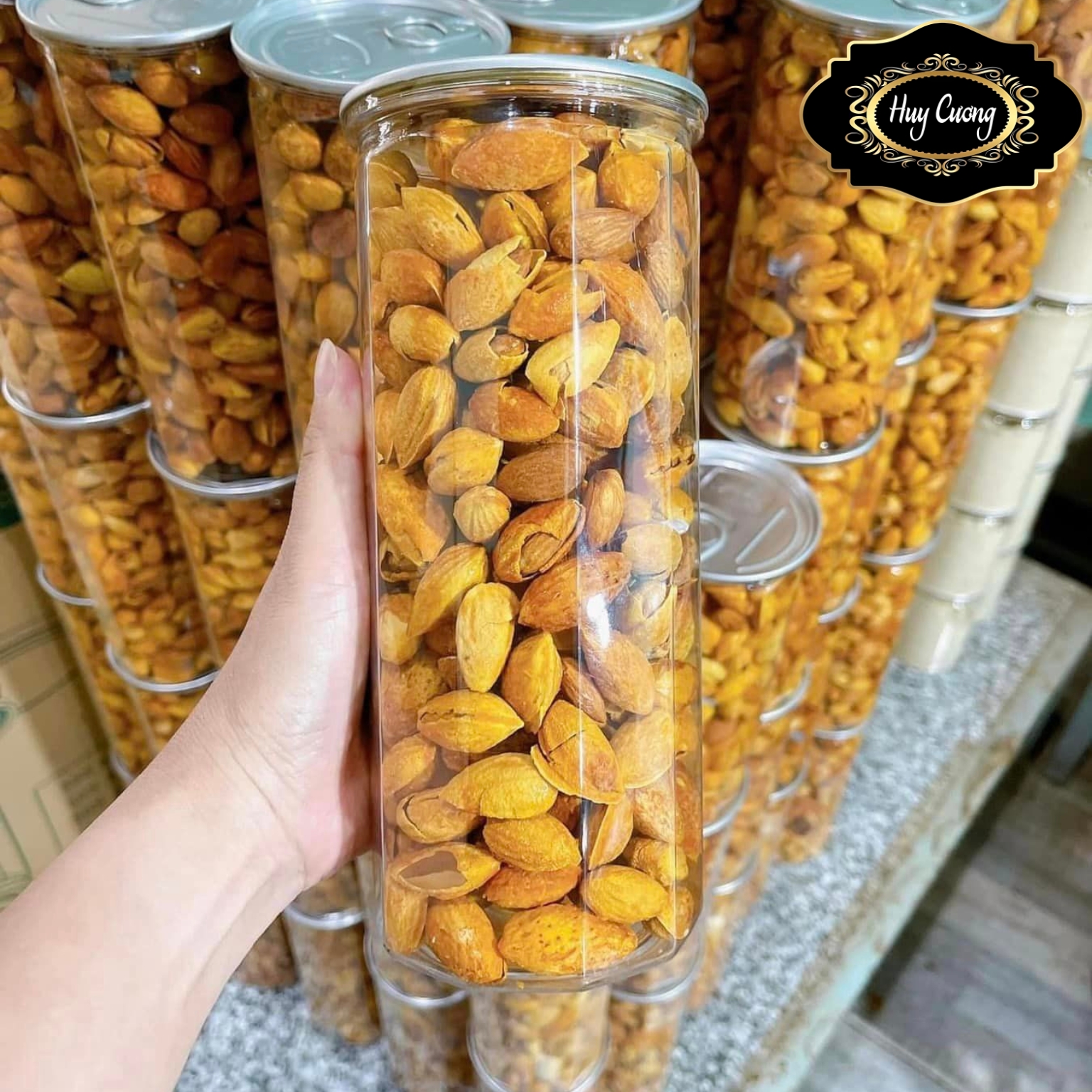 Hạt hạnh nhân rang bơ tẩm vị vỏ mỏng loại 1. Hạnh rang chín tẩm bơ mật ong ăn liền dễ tách vỏ