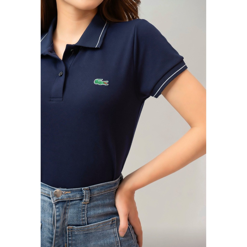 Áo thun Polo nữ hàng đẹp chất xịn thêu hình cá sấu