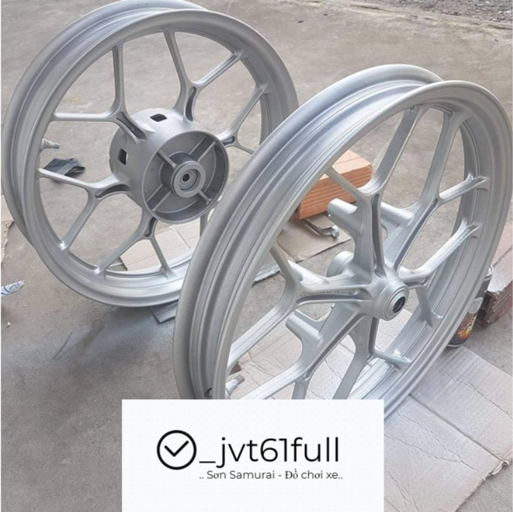 Combo Sơn mâm màu bạc Samurai: Lót UCH210 - Nền bạc 124 - Màu Y3 - Bóng K1K