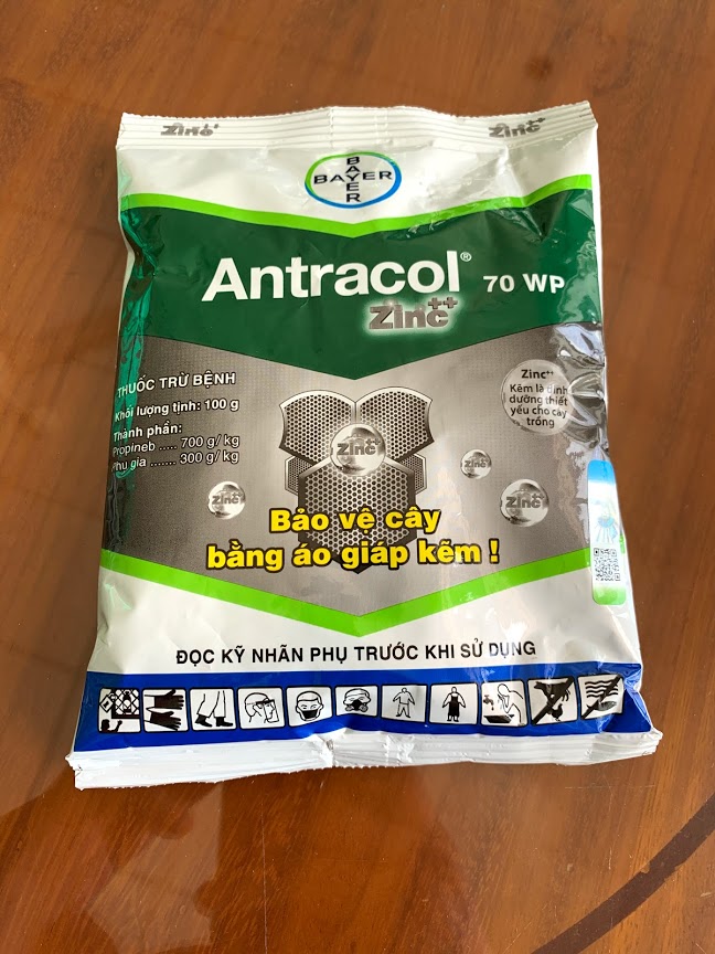 Antracol 70wp 100gr diệt đạo ôn, thán thư, đốm lá, đốm quả