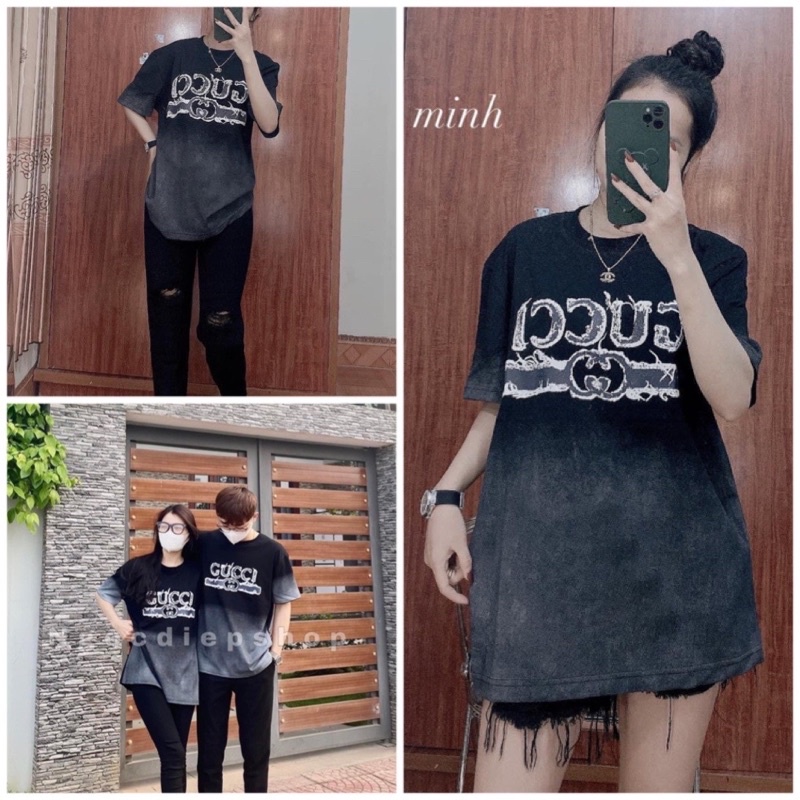 Áo phông nam nữ unisex loang g.c,áo thun vintage loang pha màu ulzzang hot