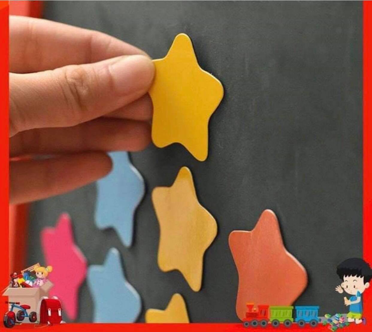 Bộ 20 Ngôi Sao Tích Điểm Có Nam Châm Dính Bảng