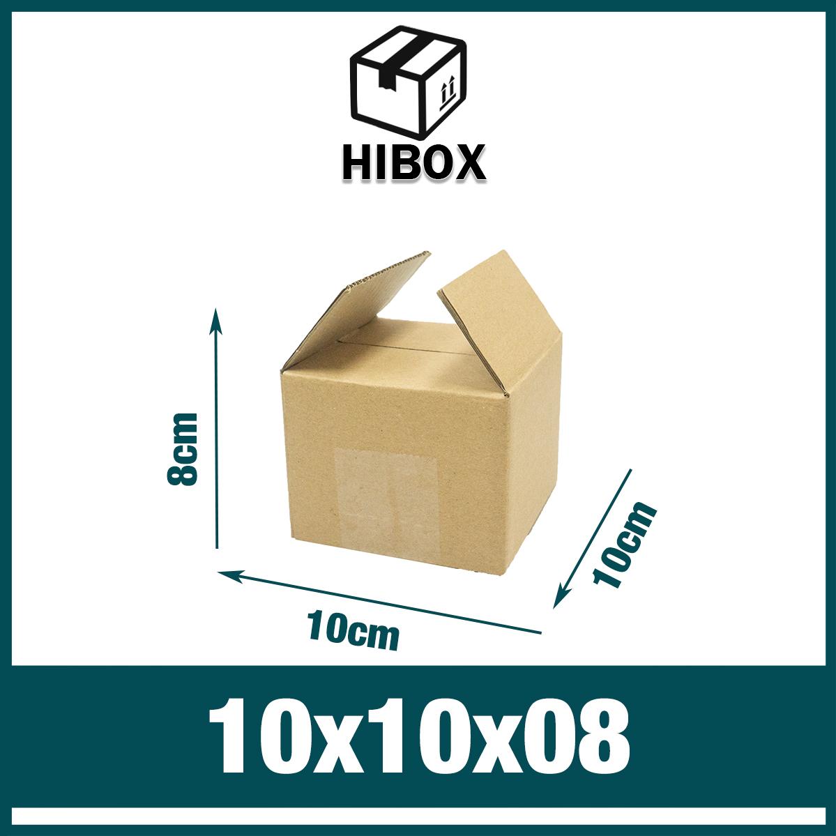 Hộp Carton 10x10x8 - Combo 20 Thùng Hộp Carton 3 Sóng Đóng Gói Hàng Hóa Giá Rẻ - Hibox