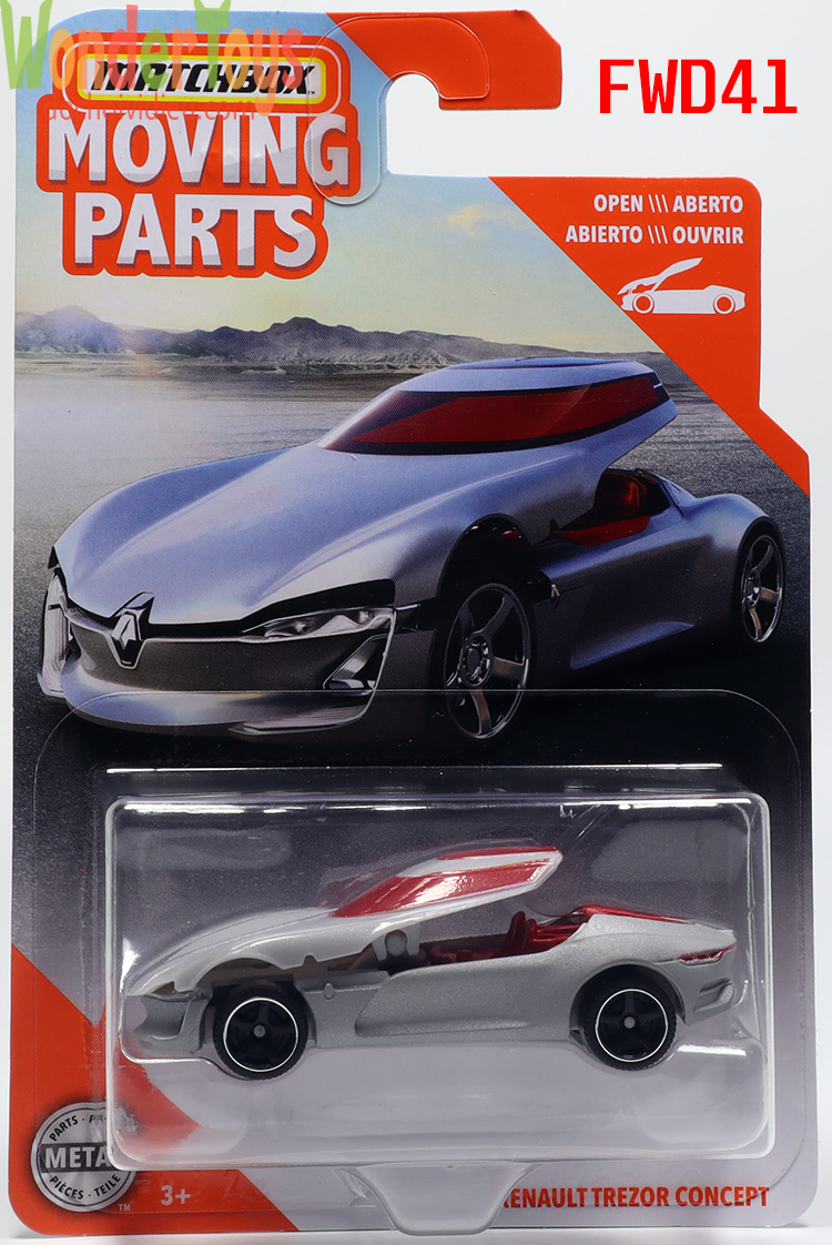 Xe mô hình matchbox renault trezor concept - moving parts series - 2020 - fwd41