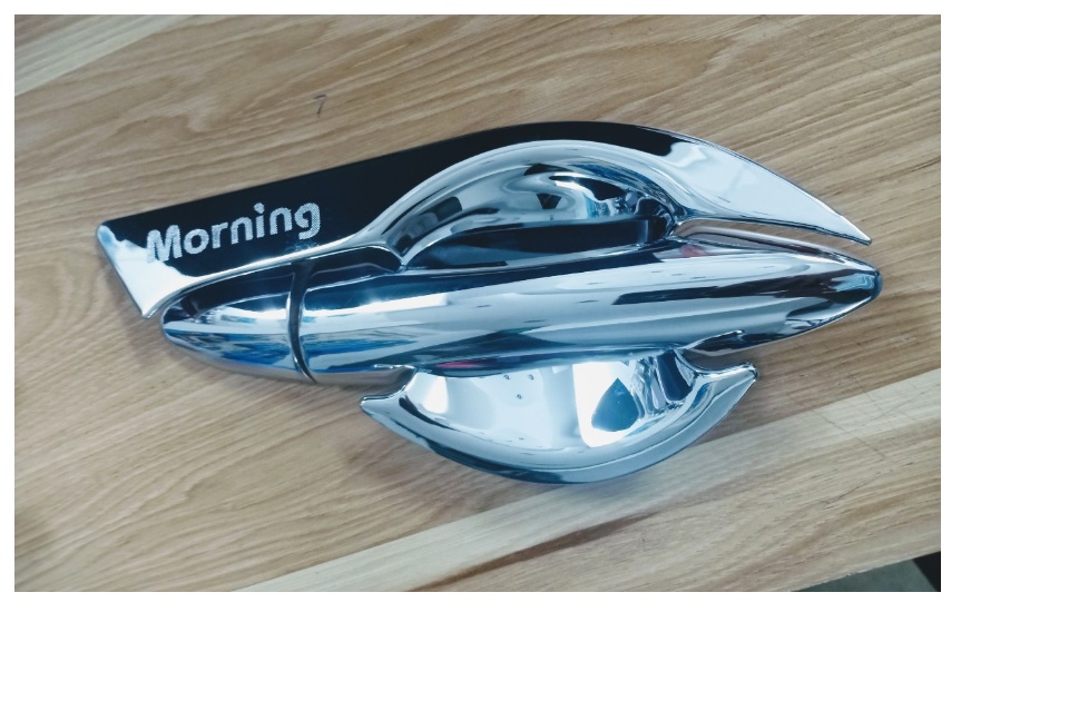 Ốp trang trí hõm cửa mạ crom xe kia morning đời 2012 2013 2014 2015 2016 2017 2018 2019 2020 mẫu cánh chim