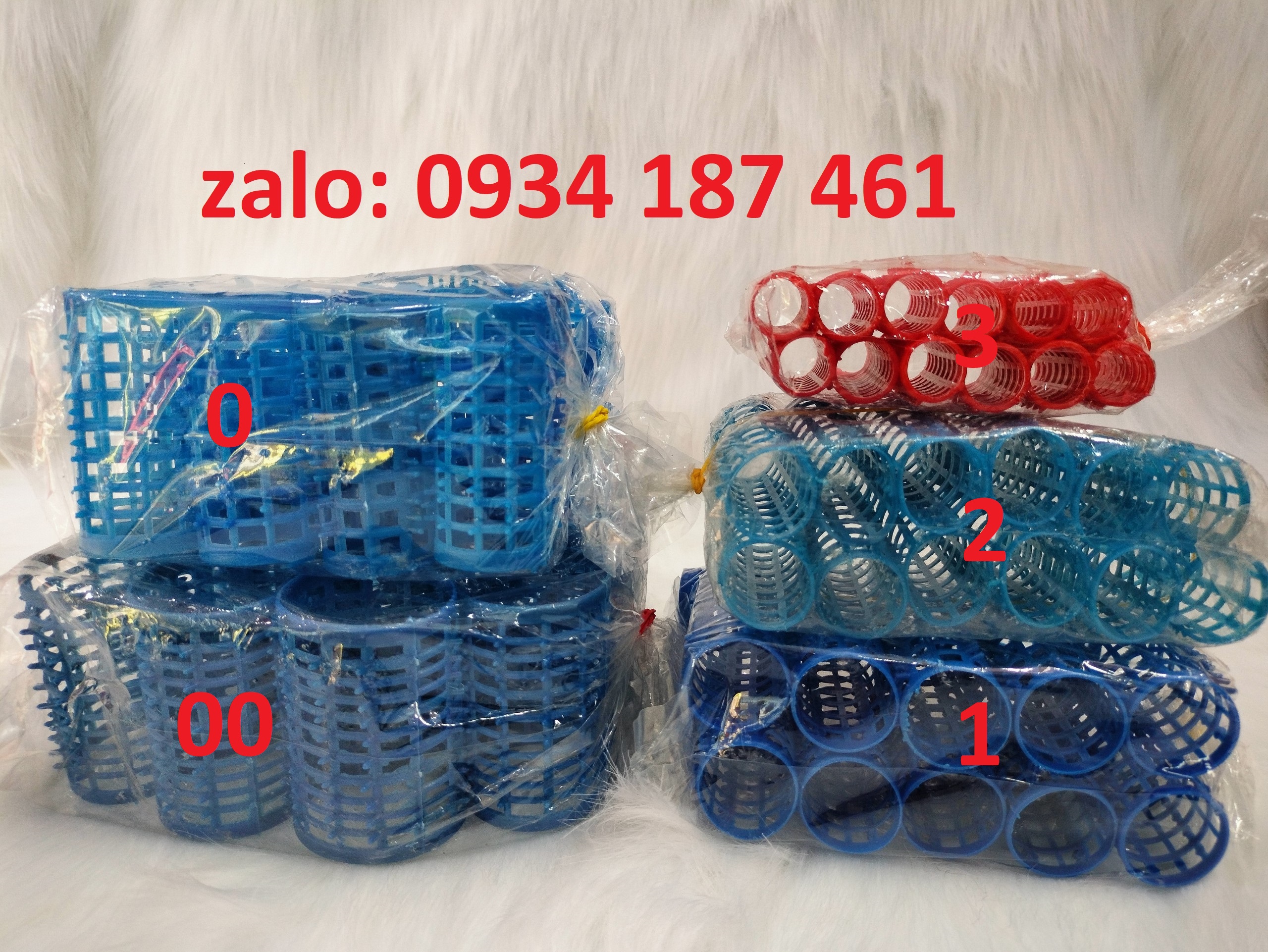 12 ống lô gai uốn tóc, lô tạo kiểu tóc 12 trục