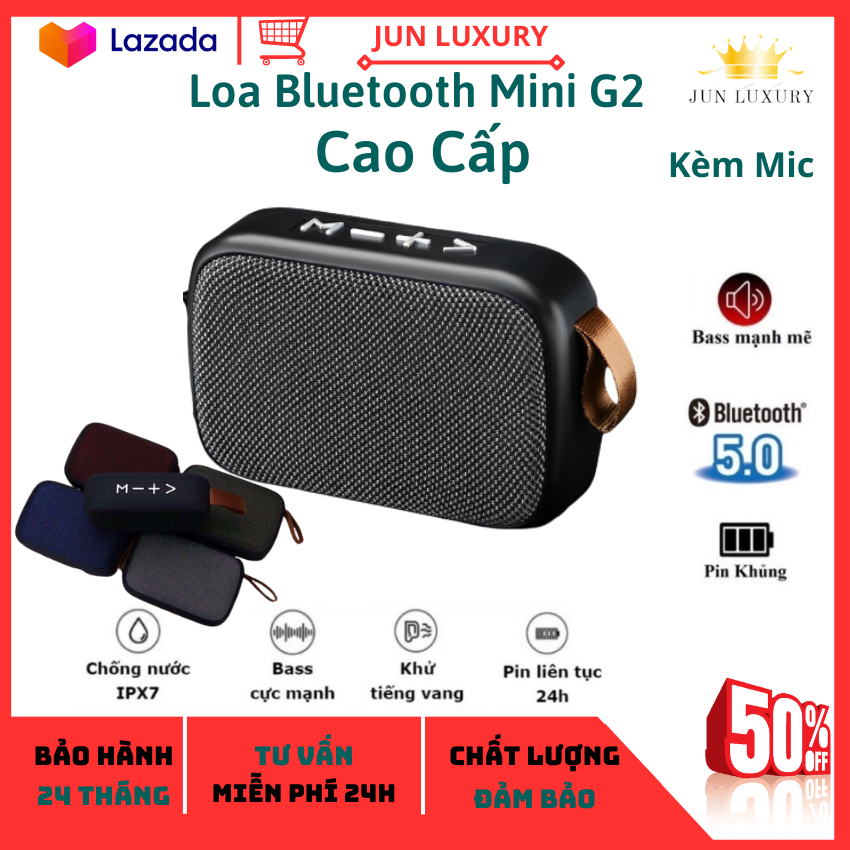 [ SHOP XỊN ] Loa Bluetooth Mini G2, Loa Bluetooth không dây chống va đập, loa bluetooth mini giá rẻ, loa không dây bluetooth mini bỏ túi, loa bluetooth cao cấp nghe nhạc cực chất, hỗ trợ cắm thẻ nhớ và USB.