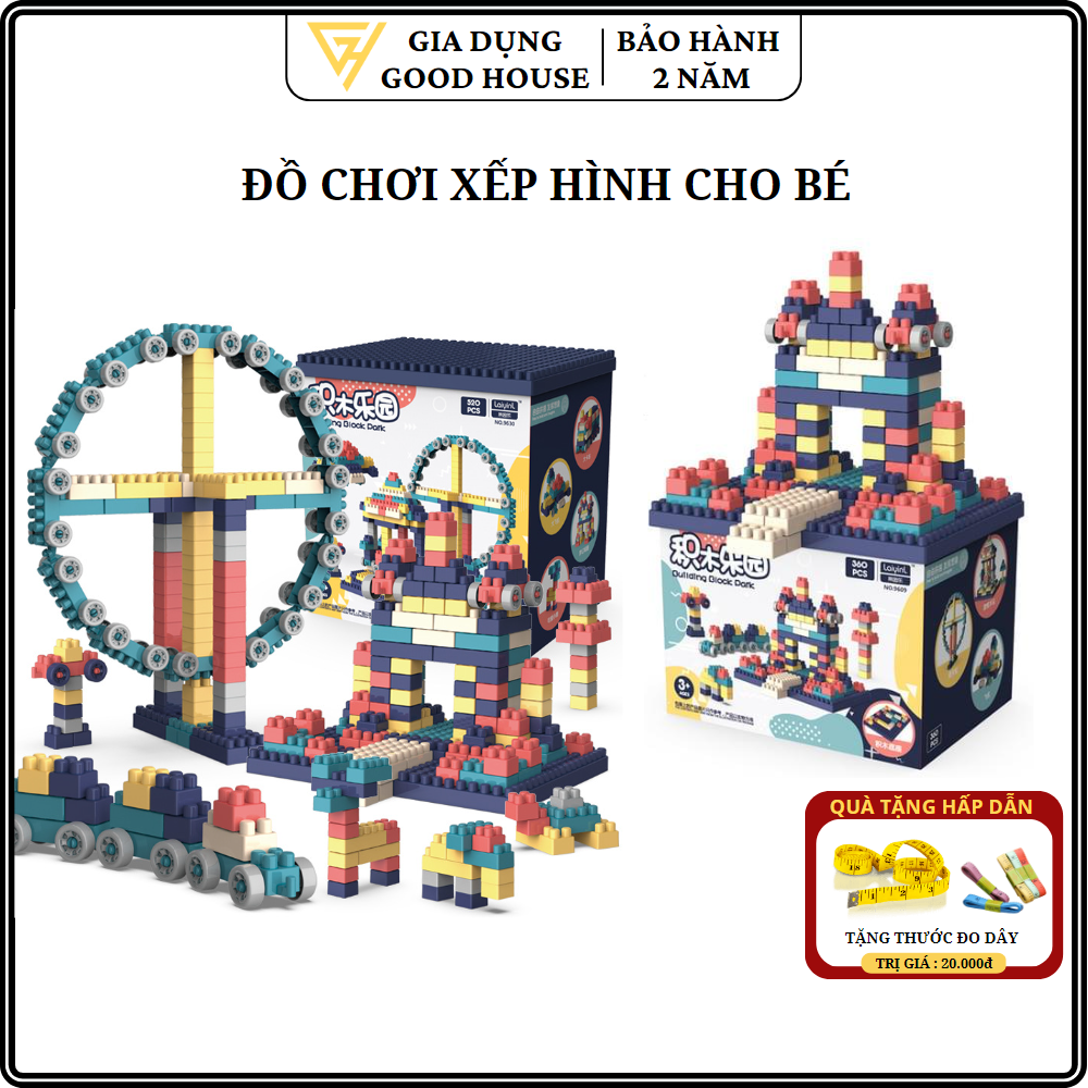 Đồ chơi xếp hình phát triển tư duy và tính sáng tạo cho trẻ. Đồ chơi xếp hình, đồ chơi lắp ghép 260 360 520 chi tiết giúp bé thoải mái tư duy sáng tạo.
