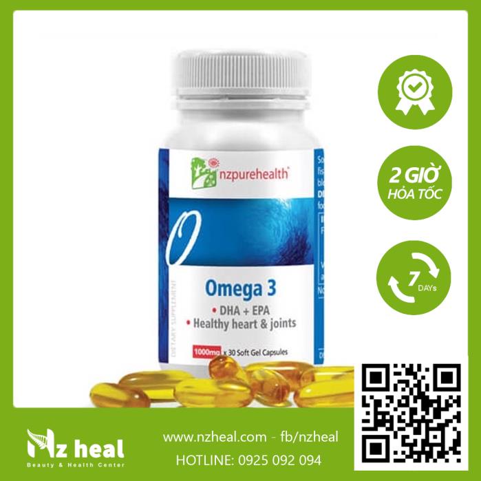 Viên uống dầu cá omega 3 nzpurehealth