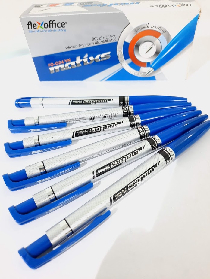 1 hộp 20 cây bút bi thiên long fo -024 nét to 0.7 mm.